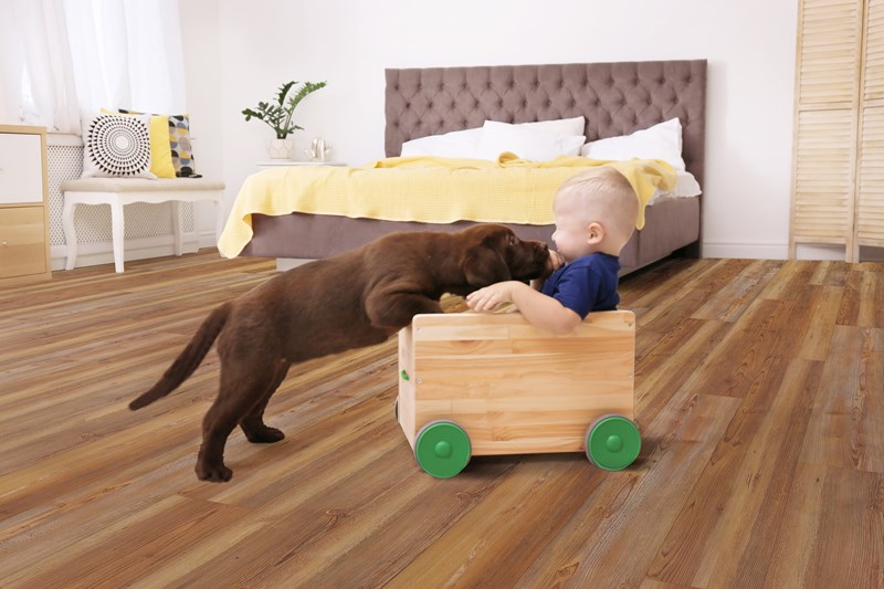 Luxury Vinyl Plank Pioneer Tavern Hidden Cache RoomScene