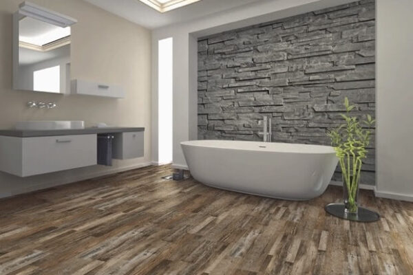Luxury Vinyl Plank HomeStead Heritage Frontier Oak RoomScene